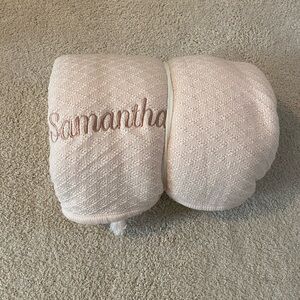 Pottery Barn Luxe Knit Sherpa Baby Blanket